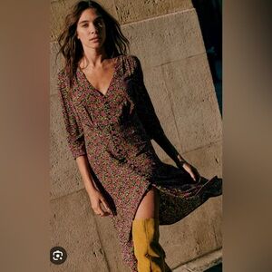 Sezane Estella Floral Dress